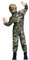 IKALI Kids Mummy Zombie Costume Boys Girls Halloween Scary Pharaoh Egyptian Bodysuit for Fancy Dress Up Party 7-8Y