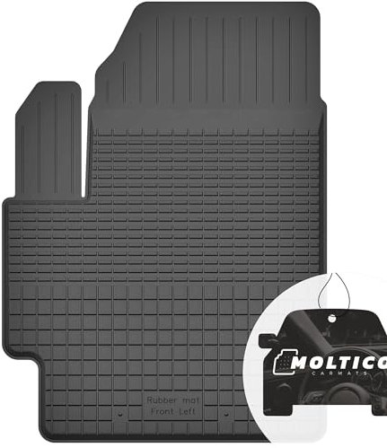 moto-MOLTICO Fahrer Gummimatten Auto, 1-teiliges Set, Allwetter Gummi Fußmatten mit Rand, Antirutsch & Wasserfest Autoteppiche - passend für Mitsubishi Colt VI Z30 2004-2008