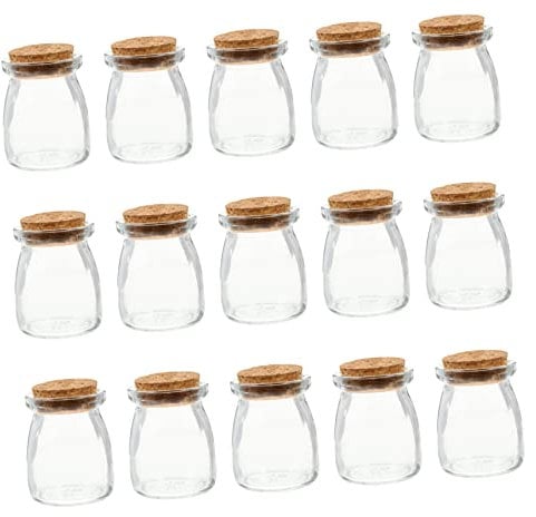 DECHOUS Juice Bottles Lids Candy Bottles for Wedding Honey Pudding for Friends