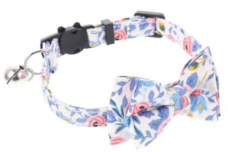 FOMIYES Bow Tie Katzenhalsband Einstellbar Dekoratives Haustierhalsband Für Weihnachten Breit Verstellbar Atmungsaktiv Und Bequem Für Kätzchen Süßes Design Für Feiertage Und Anlässe