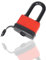 ieron Candado de grillete de 40 mm de largo, impermeable, con llave, resistente a la intemperie, para exteriores, ideal para el hogar, jardín, puerta, garaje, rojo
