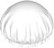 Gorro de ducha blanco sólido para mujer, elástico y reutilizable, doble capa impermeable para cabello largo