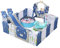 Baby Laufgitter Große Kleinkind Aktivitätszentrum Kinderspielgitter Kleinkind Zaun Baby Spielplatz Park Faltbare Aktivität Spielplatz für Kind mit Anti-Kollision Schaum Indoor Outdoor (B 12+2)