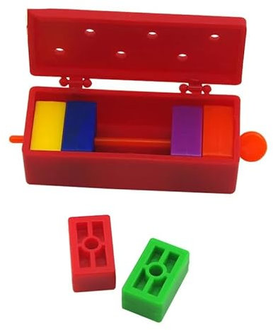 MOMOMAGE Miraculous Brick Rainbow Color Magic Tricks Chosen Colored Brick Jumpout Prediction Magic Easy Props Close Up Illusions Gimmick