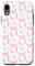 Aesthetic Pink Ribbons and Bows in Watercolor Case for iPhone XR