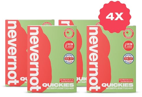 nevernot Intimate Wipes, 40 Stück, 4er Pack