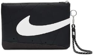 Nike Blazer Wristlet Pochette Unisexe Noir, Noir Blanc