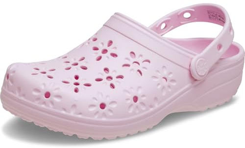 Crocs Classic Floral Cut-Out Clog 38-39 EU Pink Milk