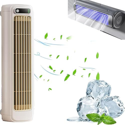 YYGJYGOO Small household fan, silent kitchen air conditioner, toilet wall mounted, dormitory wall mounted electric fan without punching(White)