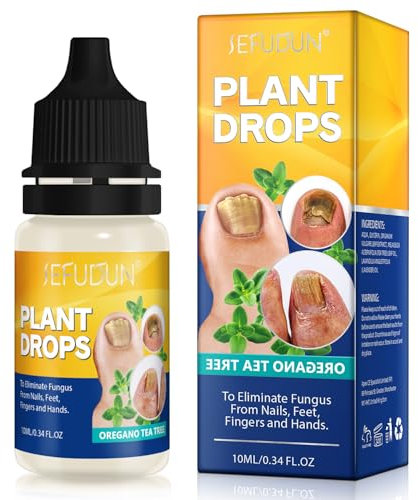Plant Drops - Plant Drops for Nails Care - Fungal Nail Treatment Plant Drops - Oregano Tea Tree - Oregano Oil Nail Support Nail Care Moisturizer for Toenail - Nails Care Moisturizer