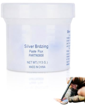 Tissting Flux de Poudre de Brasage, 113g Pâte à Souder à Base de Cuivre | Compact de Soudure de Poudre de Flux de Brasage d'or Argent Flux Soudure pour Bijoux Flux Soudure (Copper Flux Power)