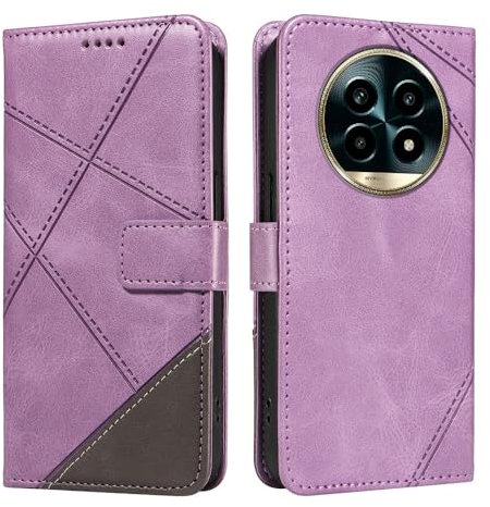 XINNI Funda para Xiaomi Redmi Note 13 Pro Plus, PU/TPU Cuero Magnético Estuche Protector Anti-caída Caso del Tirón Cover, Violeta