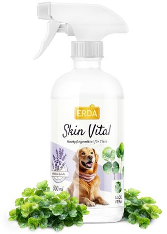 ERDA Juckreiz-Spray für Hunde & Pferde – 500ml Intensiv-Hautpflege mit Lebermoos, Aloe Vera & Lavendel – Beruhigt gereizte Haut, unterstützt Regeneration & beugt Hautirritationen vor