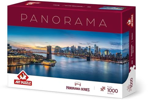 Art Puzzle Brooklyn Bridge,New York 1000 Teile Panorama Puzzle