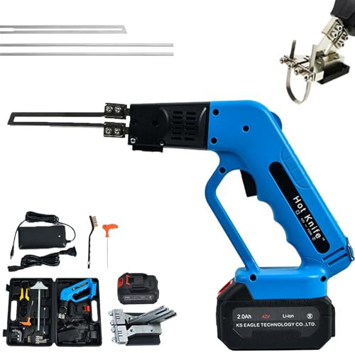 LADECNERHT Cordless Air Cooling Pro Electric Hot Knife, Foam Cutter Cutting Tool Kit with 42v 2.0 Ah Battery for Epp, Eps, Xps, EVA, Epe, PU, Kt Board, Sponge
