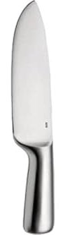 Alessi SG504 Mami Kochmesser,Stahl AISI 420 mattiert, Silber / Schwarz