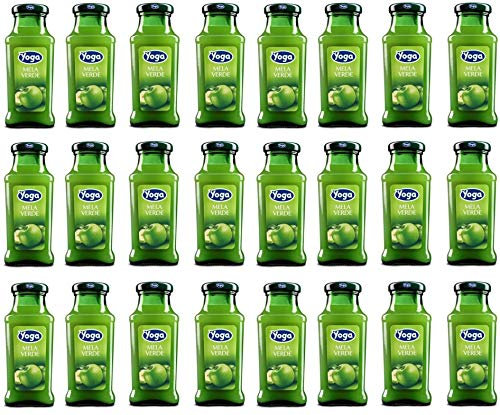 24x Yoga specialità Bar flasche Fruchtsaft fruit juice Mela verde Grüner Apfel 200ml