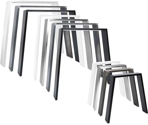 Natural Goods Berlin 2X Tisch-Kufen Classic | Tisch-Beine Metall in Industrial | Tisch-Gestell im Industrial Loft-Design | Ideal DIY-Projekte wie Esstisch & Schreibtisch | Tisch-Bein 55/75 x 72 cm