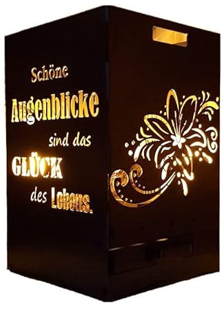 Feuerkorb Blume Lilie inkl. Ascheschublade und Zwischenboden sehr stabil