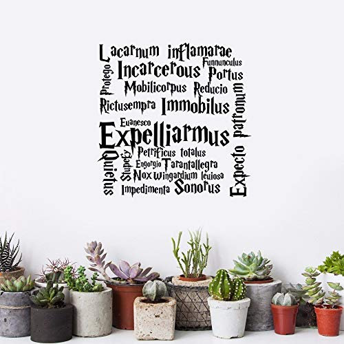 Harry Potter Film Sorts stickers muraux Accueil Décoration Accessoires Citation Sticker Mural Enfants Chambre Decal Vinyle Art Décor Pépinière Vivre (50x50cm)