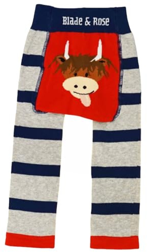 Blade & Rose | Hochland Kuh Leggings | Kleidung für Babys & Kleinkinder | 0-6 Monate