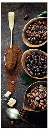Wandbild 30x80cm Leinwand Leinwandbild Kaffee Kaffeebohnen Coffee Cafè Küchendeko