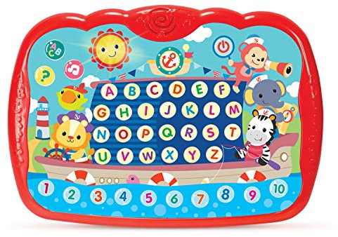 Tableta de aprendizaje para niños pequeños de 1 a 3 años, juguete educativo ABC para aprender alfabeto, número, música y palabras, juego electrónico de aprendizaje y actividad de desarrollo temprano