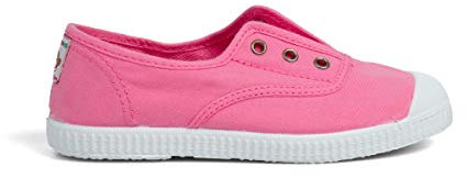 Pisamonas Zapatillas Lona Punta Goma Sin Cordones Talla 38 Color Rosa Claro Moteado