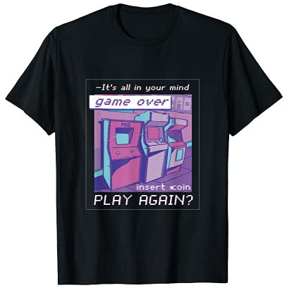 Aesthetic Vaporwave Emo Egirl Gamer Glitch Art Retro Gaming T-Shirt