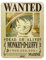 One Piece - Blechschild - Monkey D Luffy - Wanted Ruffy - 28 x 38cm