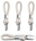 LQKYWNA Towel Clips, 4 Pcs Hanging Hooks Towel Hanger Large Loop Towel Hanger Cotton Rope Tea Towel Holder for Hanging Cloth Items Bathroom Storage & Kitchen Cabinets