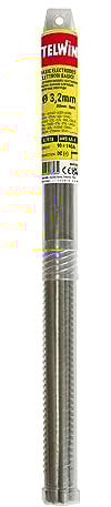 Telwin Electrodes Basiques pour Soudage, Acier, D. 3,2 x 350 mm, 8 Pieces