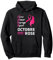 Octobre rose logo ruban rose sensibilisation cancer du sein Sweat à Capuche