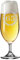 LUXENTU Biertulpe mit Gravur, Pils-Glas 0,3 Liter mit graviertem Lorbeerkranz, Bierglas als Geschenk zum 65. Jubiläum/Geburtstag, Spülmaschinengeeignet