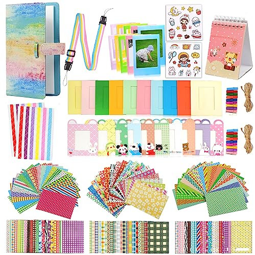 GEMHOPE Instax Accessories Bundle Kit Set, Compatible with Instax Mini 11, 9, 8, 70, 90, 7s, 26, 25, 50s, SP-1, SP-2, Mini Link Printer, Multicolor