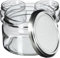 KADAX Lot de 20 petits pots à confiture, 250 ml, avec couvercles, hermétiques, pour miel et épices, argentés
