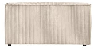 LOUNGITUDE - Pouf en Velours côtelé Beige