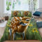 MUNOOR REH Kinderbettwäsche Jungen Mädchen 135x200 Waldtiere Bettbezug mit Reißverschluss 3D Weich Mikrofaser Bettwäsche-Sets Zimmer Dekor Bettbezüge mit 2 Kissenbezüge 80x80