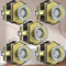 Calzibeno 5 Pack Glass Door Knobs with Lock, Antique Brass Crystal Door Knobs Interior for Privacy Use, Vintage Crystal Glass Brass Door Knob Set for Bedroom Bathroom