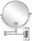 AusDaur Wall Mounted 10X Magnifying Makeup Mirror 8 Double-Side With Extension Arm 360 Swivel for Bathroom and Hotel - Chrome