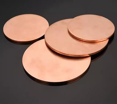12pcs φ10mm×5mm T2 Red Copper Round Plates，Circular Plates