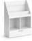 Vicco Bücherregal Luigi, Regal für Bücher, Weiß, 72 x 96.2 cm ohne Faltboxen