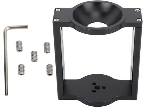 Stativkopf-Schüssel-Riser, 75 Mm Aluminium-Halbkugel Flach auf Schüssel-Adapter-Konverter-Riser für Videokamera-Stativ-DSLR-Schienenschieber