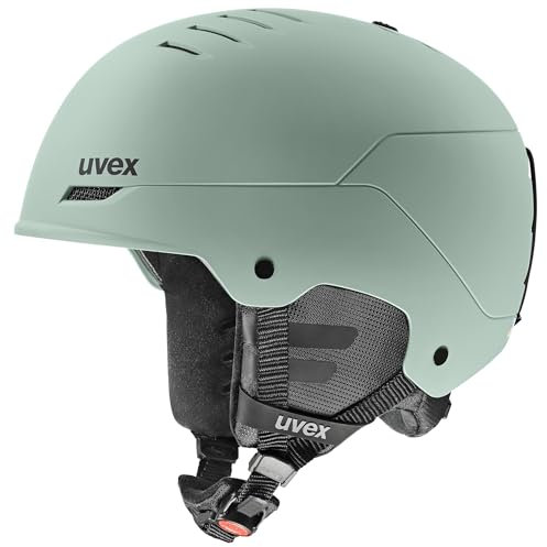 uvex Wanted - robuster Skihelm für Damen und Herren - individuelle Größenanpassung - Nackenwärmer - Oxid Green matt - 58-61 cm