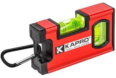 KAPRO Mini livella da 10 cm con moschettone