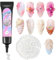 3D Skulptur Gel Nail Art - Klares Multifunktionell Rhinestone Glue Gel für Nageldesign Carving Painting DIY Sculpting Nagelmodellage Hause