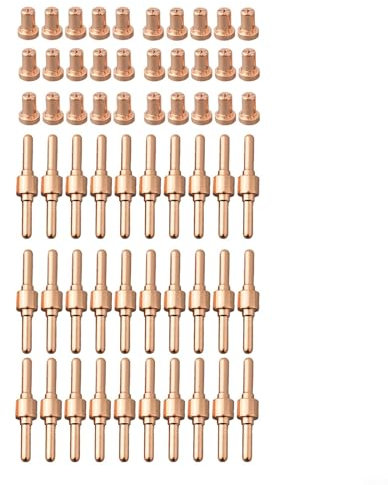 PT31 Luft-Plasmaschneider, Elektroden-Gasring-Set, 60 Stück, geeignet für CT312 für CUT50 50A