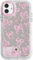 NITITOP Compatible with iPhone 11 Case Cute Mirror Bow Love Heart Pattern for Women Girls Ribbon Design Shockproof Silver Protective Phone Cover - Pink Bow