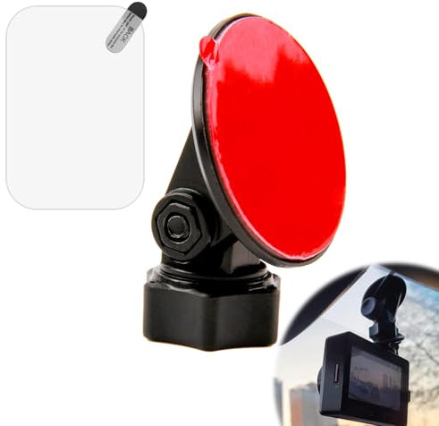 Dash Cam Adhesive Mount Bracket with Electrostatic Windshield Film for Nextbase, Strong Double-Sided Tape Mounting Kit for 112 212 312GW 412GW 512GW 612GW Secure and Easy Installation