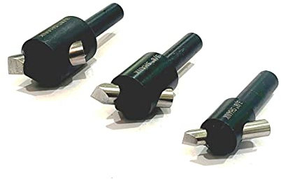 Buyohlic Juego de 3 cortadores de mosca de 3/8 pulgadas + broca de herramienta HSS para metal en fresadora y máquina de torno